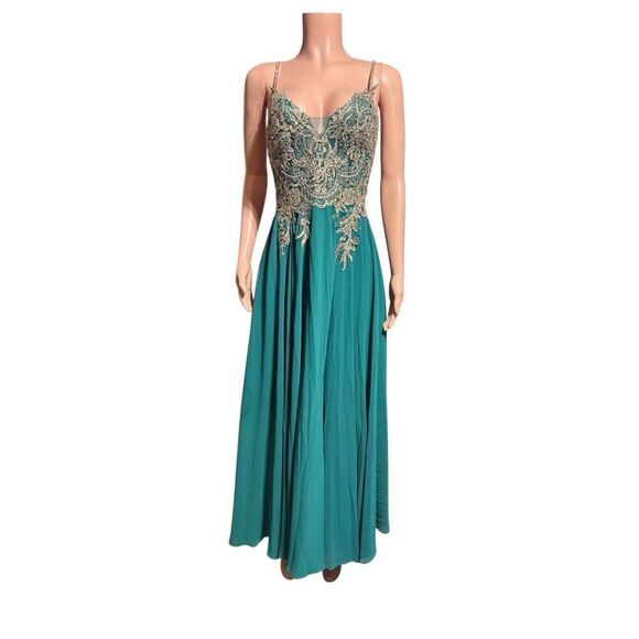 sachin and babi light blue dress Long Prom Dress cds556 by Ladivine main image 0
